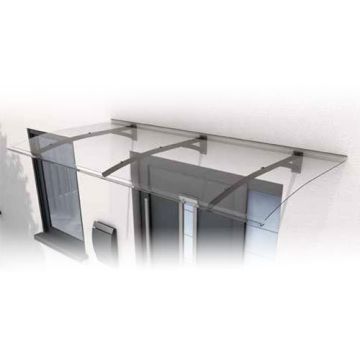 L200 PT Shield Canopy Secco 200 x 90 x 22cm - 3mm Clear Acrylic Top and RAL7016 Aluminium Support Arm